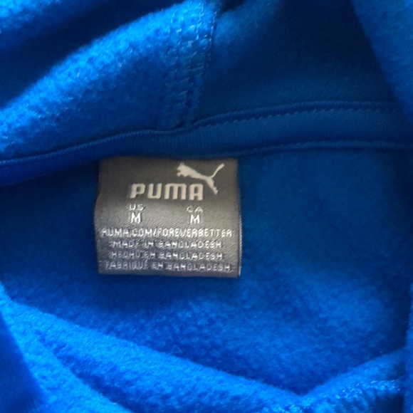 Puma Blue Kids Hoodie - Picture 4 of 7